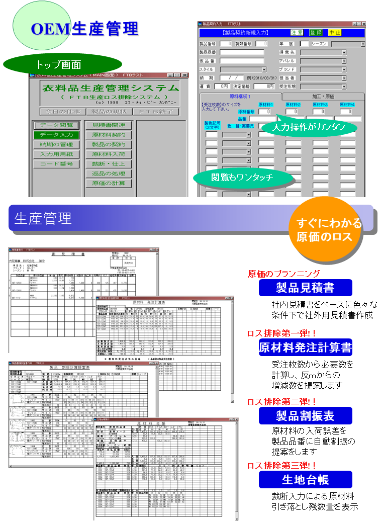 OEM生産管理に最適